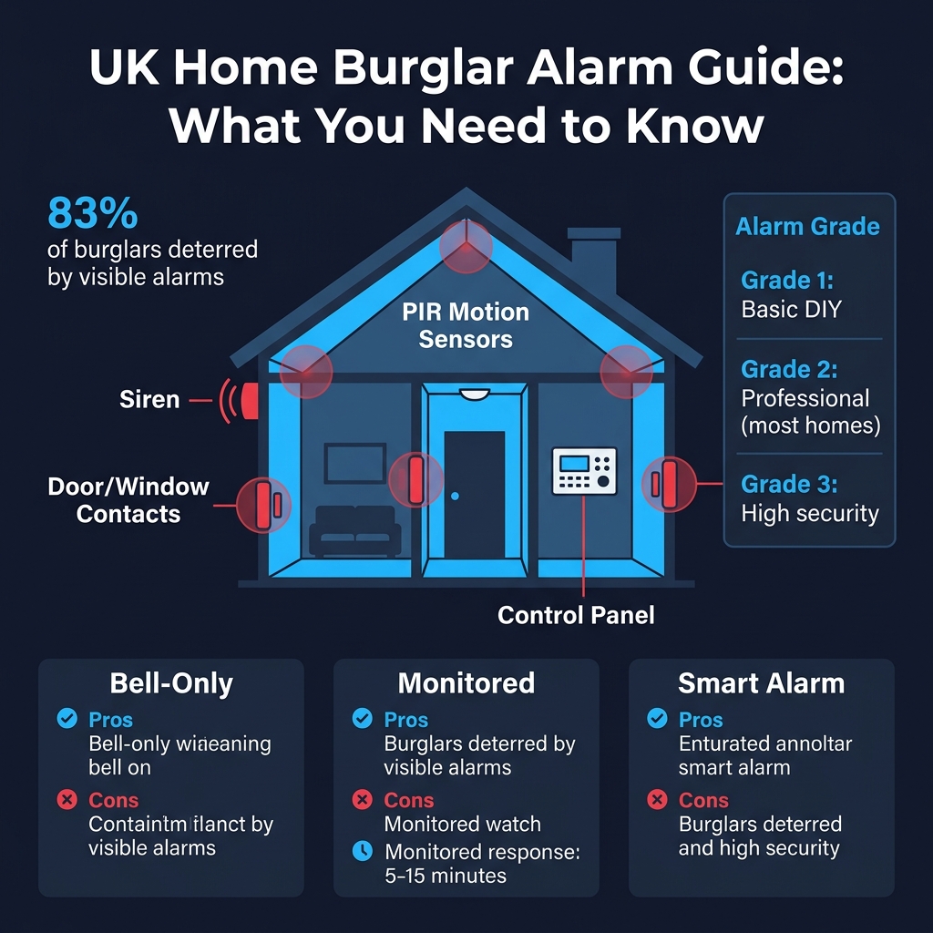 Burglar Alarm Installation UK: Complete Buyer's Guide 2026 Infographic